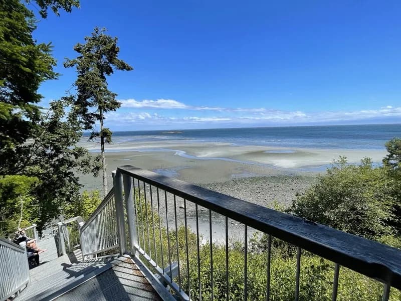 South steps to Witty's Lagoon Regional Park, Metchosin