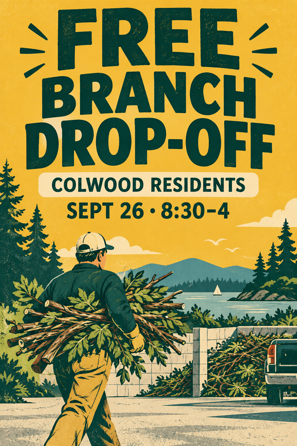 Free branch drop-off dates for Colwood residents