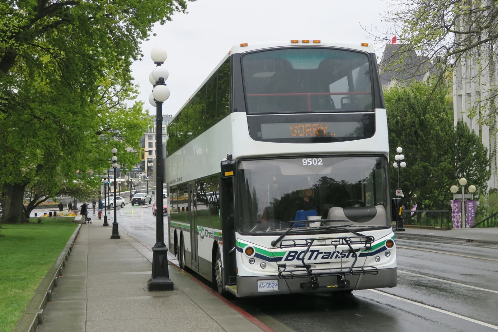 A BC Transit bus in Victoria